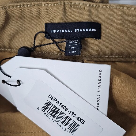 Universal Standard Women's Tan High Waisted Cuffed 4 Pocket Shorts Size XS NWT - Picture 9 of 15